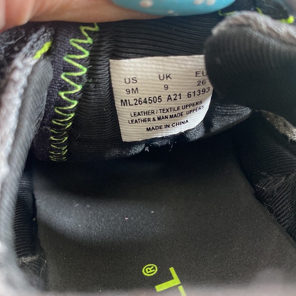 Kids MERRELL outdoor water hiking shoes toddler size 9 green black - Picture 6 of 6